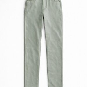 American Eagle Sage Faux Leather Super High Rise Straight Pants – Size 00